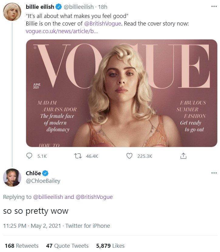 Billie Eilish Features On Vogue S Latest Cover And People Are Out Of Words