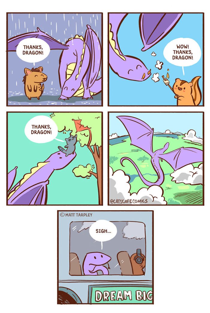 30 Hilarious ‘Cat’s Café’ Comics That Will Brighten Up Your Day