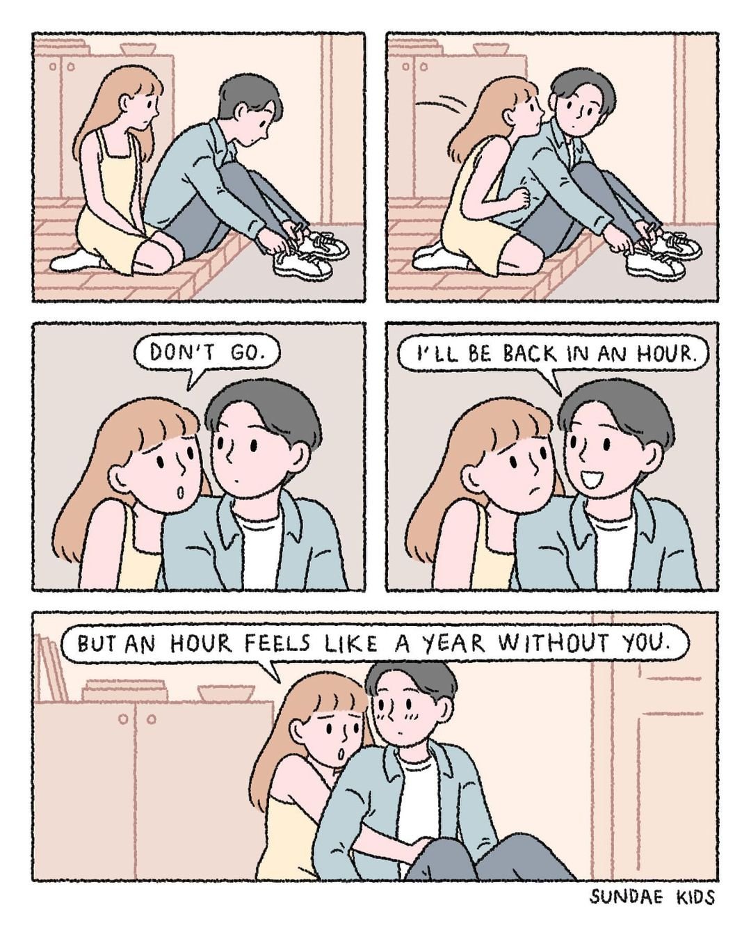 30 Couple Life Comics From 'Sundae Kids' That Are Truly Relatable