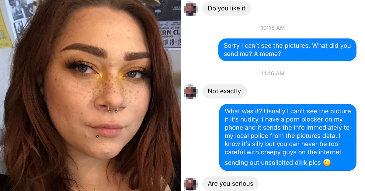 Man Sent This Woman An Unsolicited Photo She Replied Saying An App